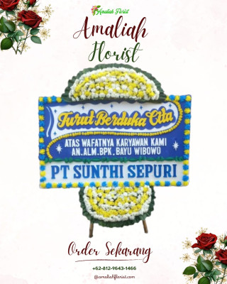 Papan Bunga Duka di Gadingharjo