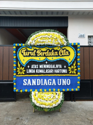 Papan Bunga Duka di Gadingharjo